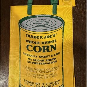 Trader Joe's Yellow and Green Reusable Tote Bag